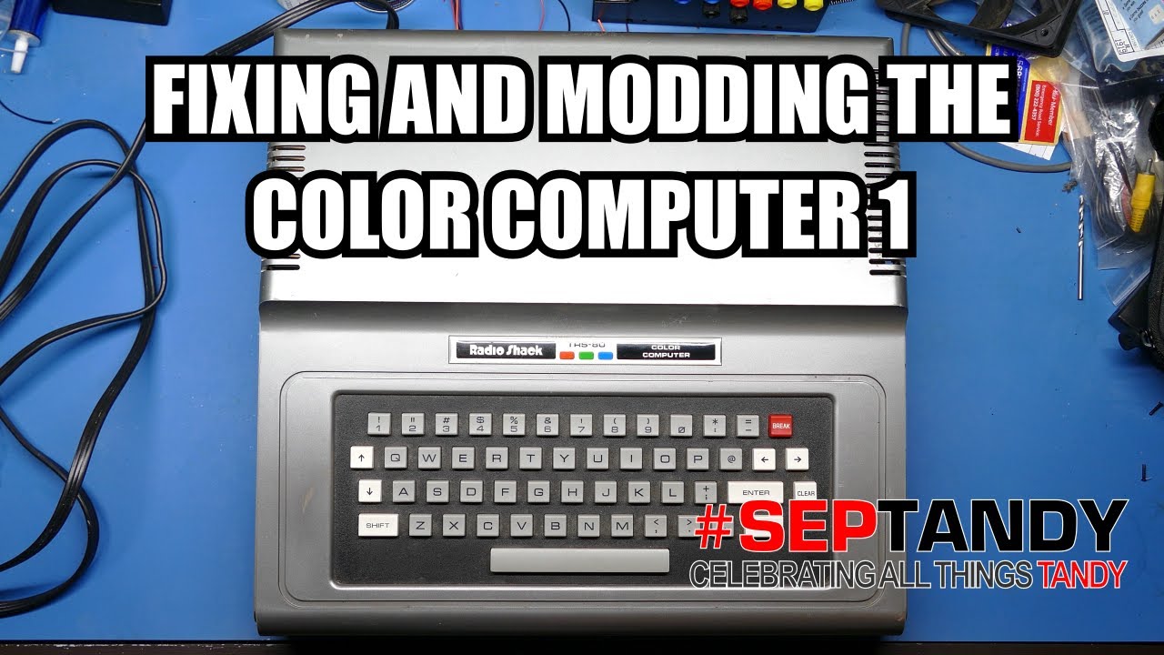 TRS-80 Coco 1 Repair and Mod – #SepTandy 2020