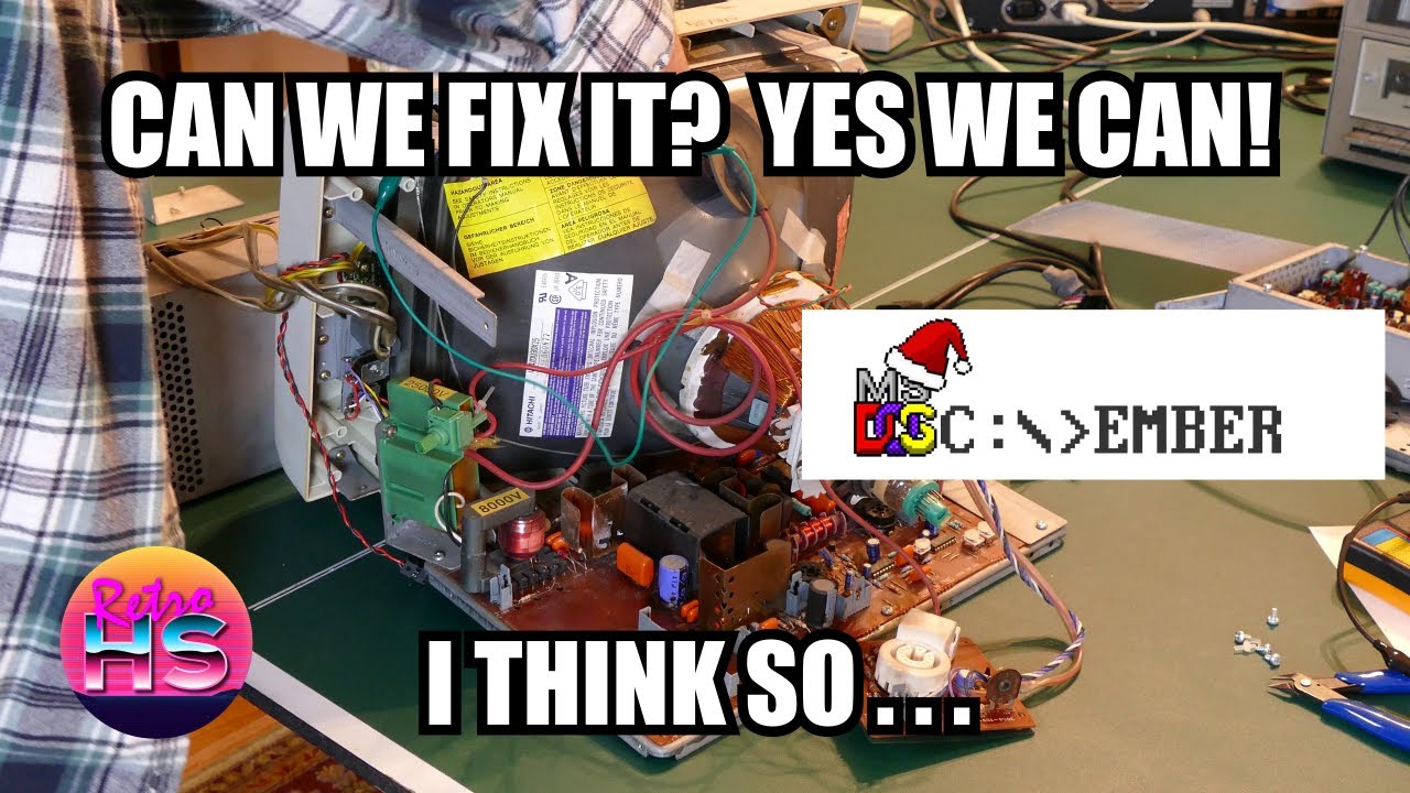 Fixing An IBM 5154 EGA Monitor For #DOScember