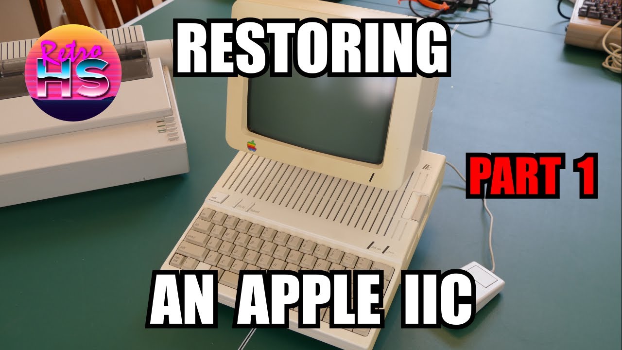 Restoring An Apple IIc – Part 1 – History, Testing, Cleaning