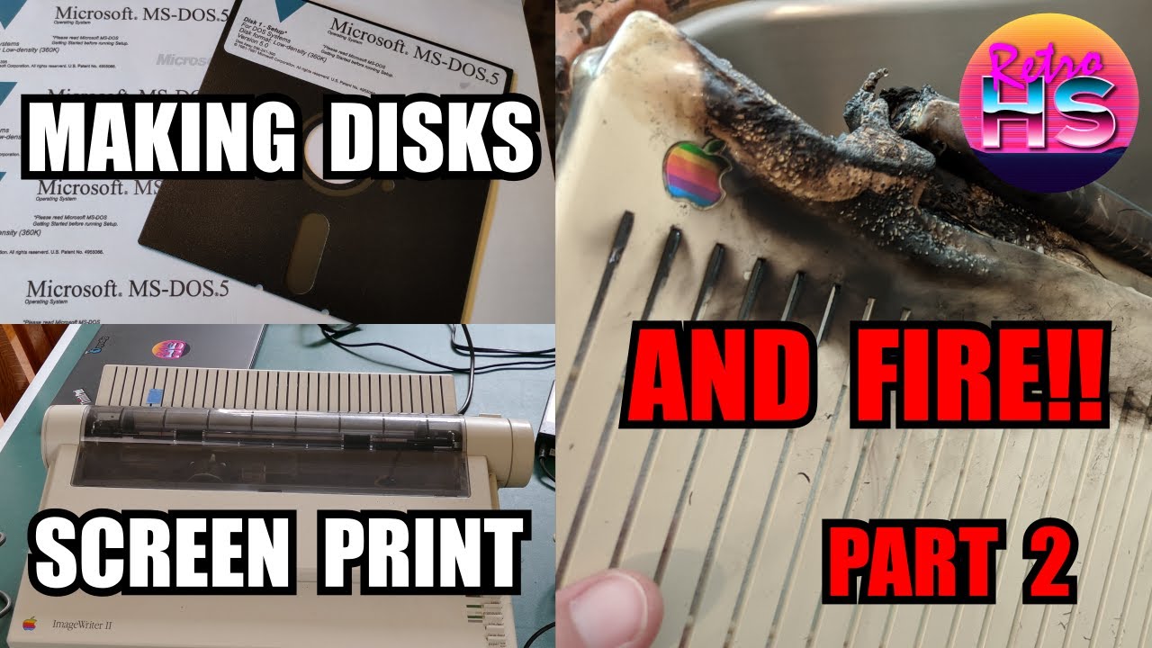 Restoring An Apple IIc – Part 2 – Disks, Screen Printing, Fire!