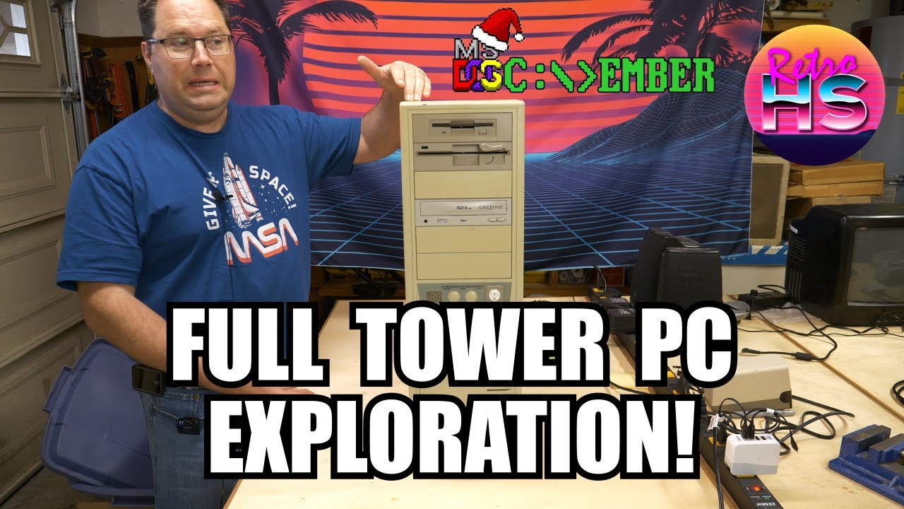 Exploring And Restoring A Full Tower PC From The Early 90s #DOSCEMBER2021