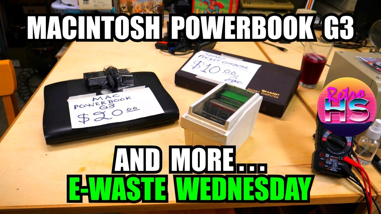 Macintosh PowerBook G3 and Sharp Pocket Computer – E-Waste Wednesday